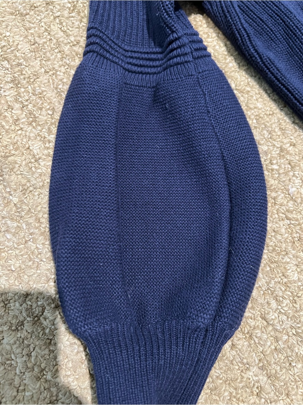 The Fifth Label Navy Ribbed Crew Sweater - Picture 2 of 4
